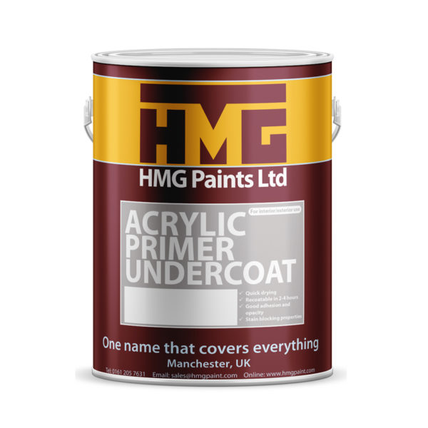 HMG Acrylic Primer Undercoat - White - Online Paint Shop